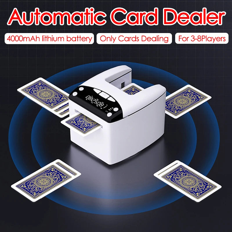 Rechargeable Automatic Playing-Card Dealer