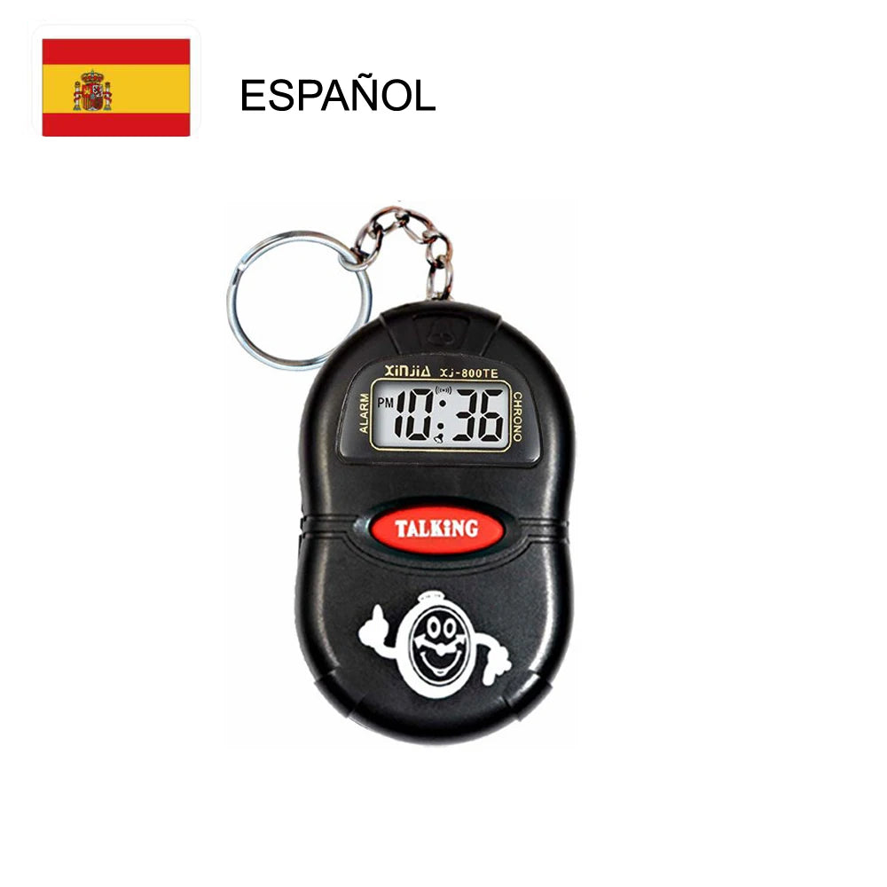 Talking Keyring Alarm Clock - Language Options