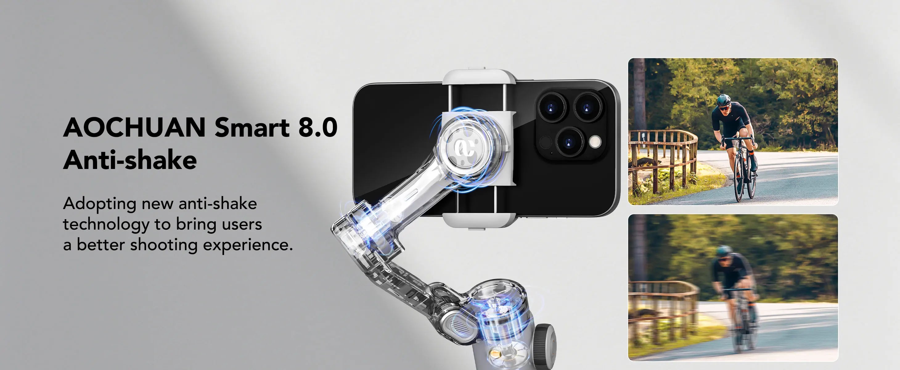 AOCHUAN Smart X2 chytrý smartphone 3osý stabilizátor gimbalu