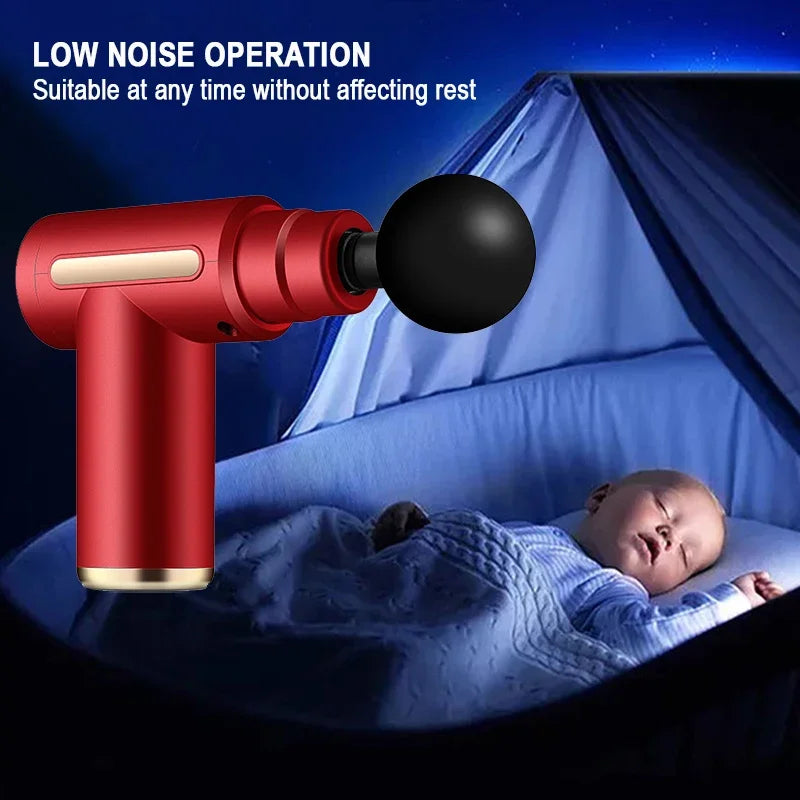 Mini Fascia Gun Wireless Massage Gun Muscle Relaxation Massage Equipment Neck Membrane Cervical Spine Massage Instrument 