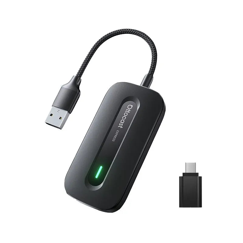 Wireless In-Car Phone Adapter with Pre-Installed Video Apps