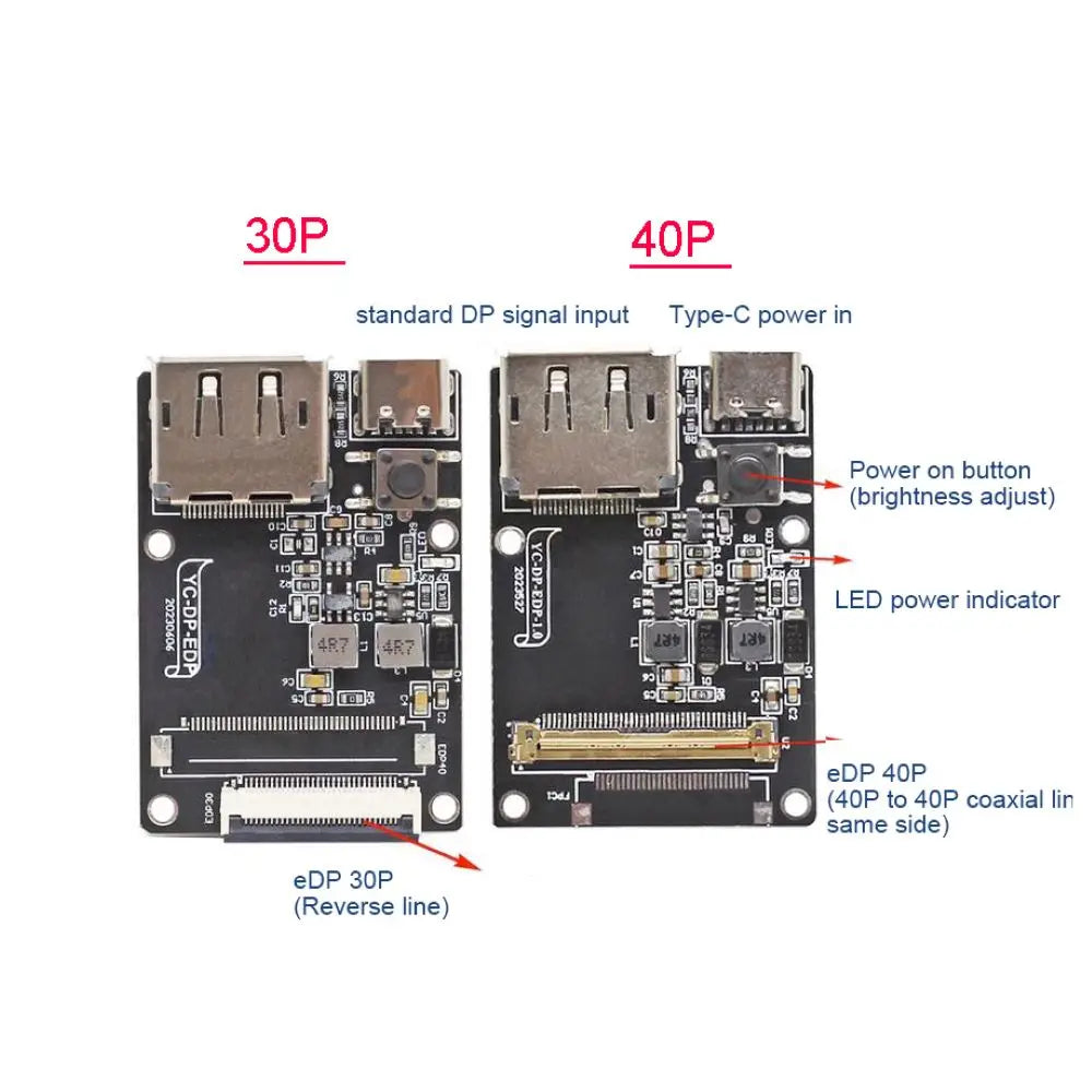 Opțiuni placă driver DisplayPort către eDP
