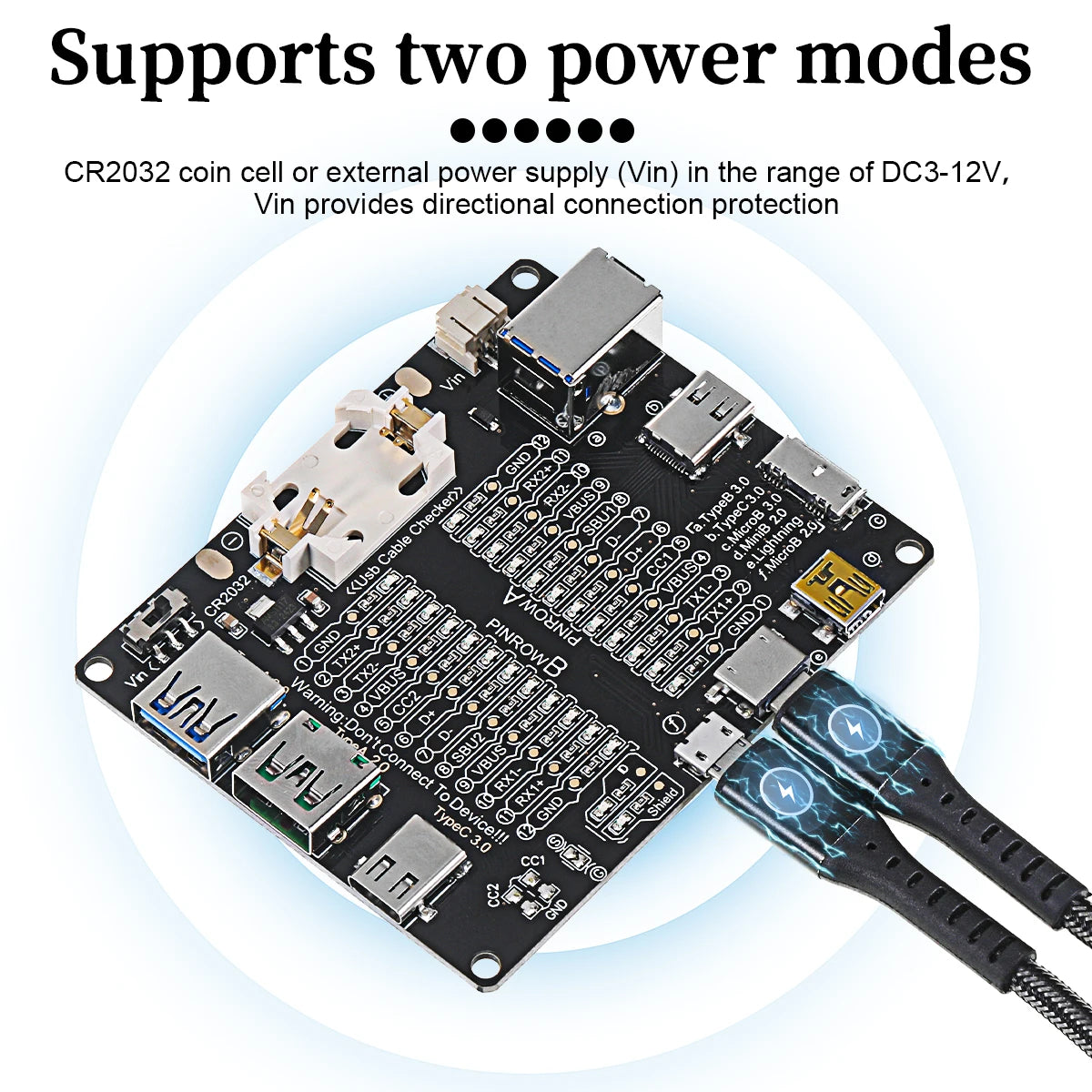 USB-Kabel-Continuity-Testplatine - Gehäuseoptionen