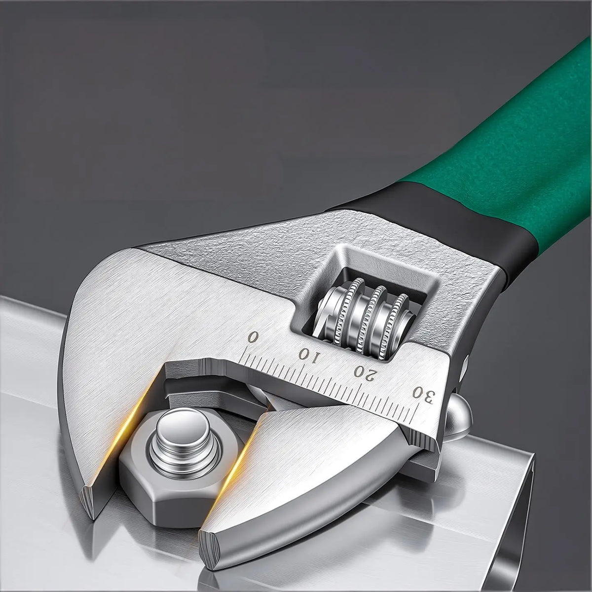 Carbon-Steel Adjustable Wrench - Size Options