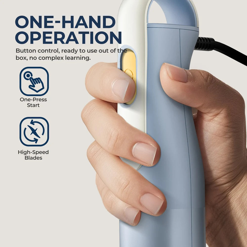 Single-Speed Immersion Blender with Detachable Arm