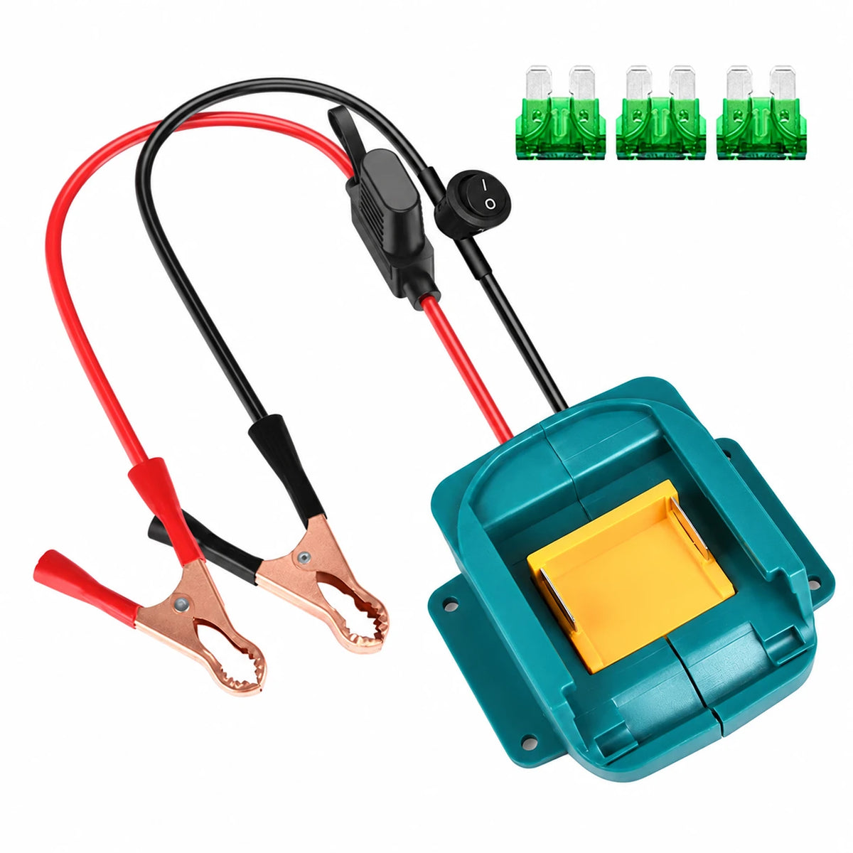 Adattatore per batterie con morsetti per batterie Makita da 18 V