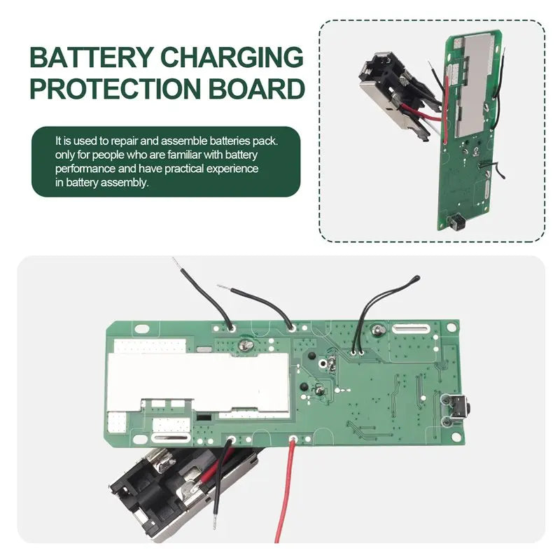 Placa de proteção para carregamento de bateria de 18V para Ryobi P108/RB18L40