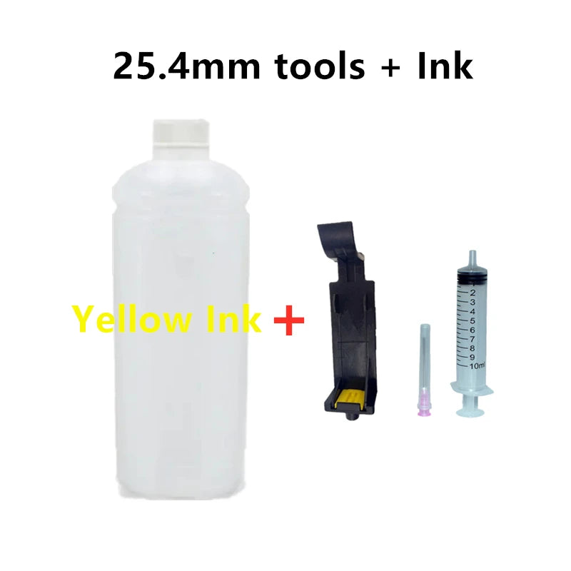 Eco 100ml Refillable Ink Compatible Quick-drying Solvent Ink Refill Ink Tool Snap Fill for 12.7mm Handheld Inkjet Printer