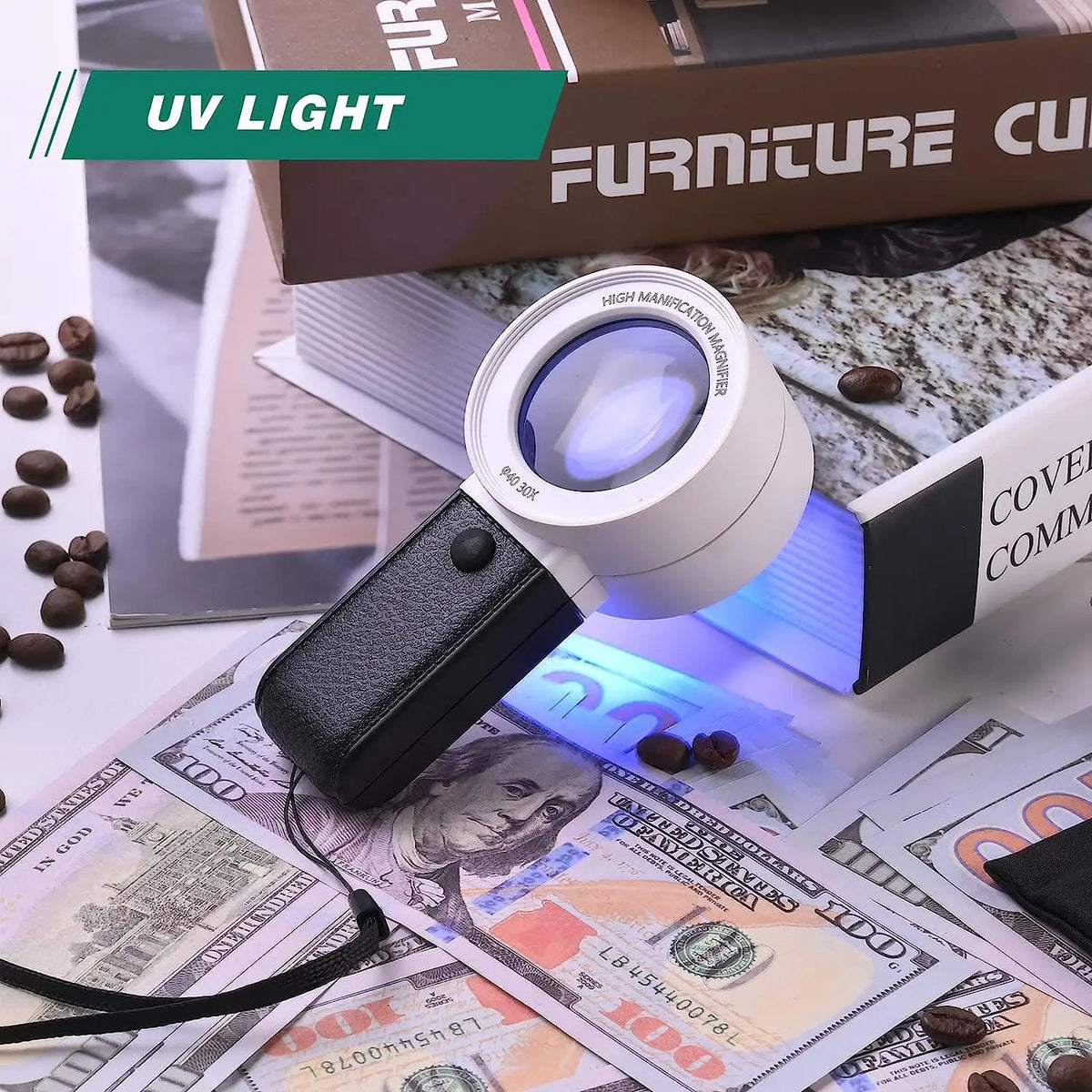 Lupes de inspección iluminada 30X