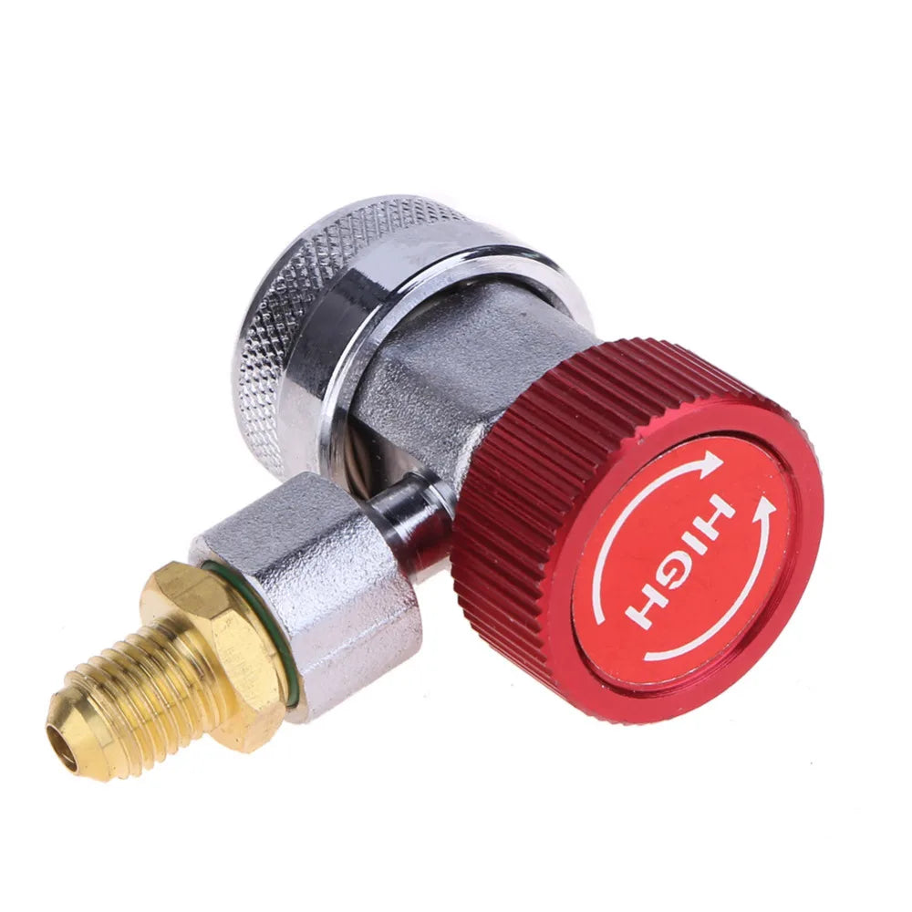 Cilindru adaptor Freon R134a senzor/gaz injector cu conectare reglabilă, furtun adaptor degajare rapidă, instalație aer condiționat
