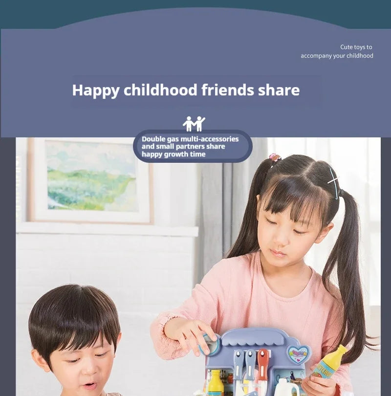 Children's Pretend-Play Kitchen Set