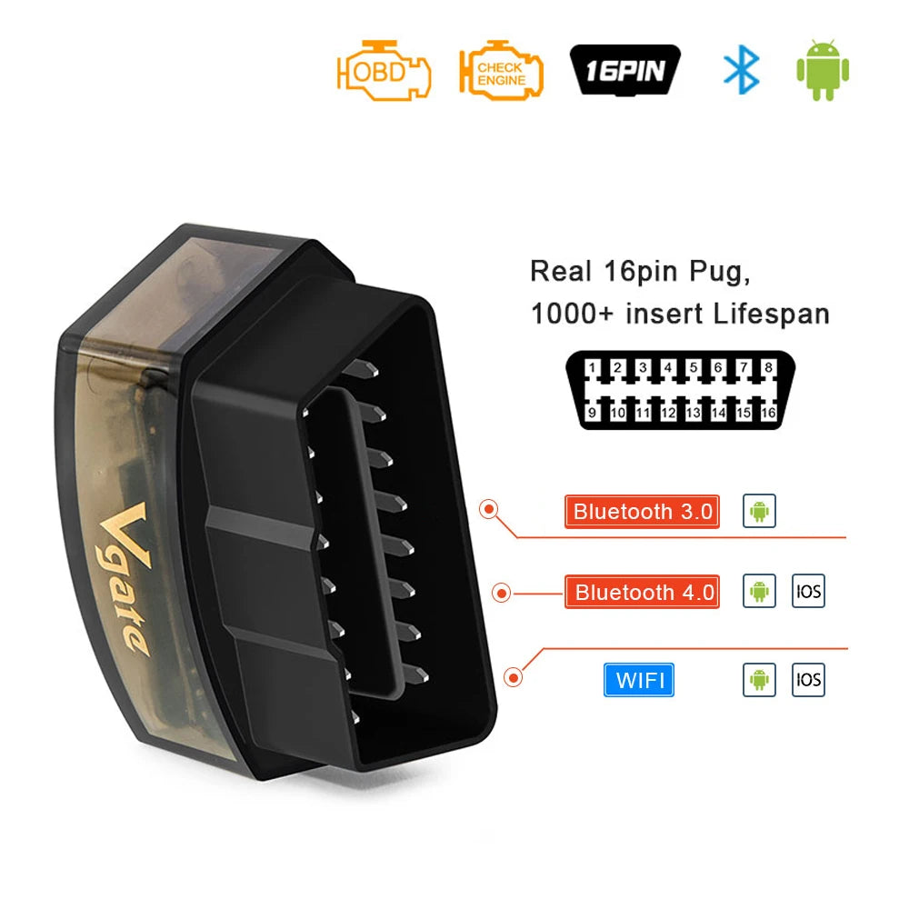OBD2 Car Diagnostic Tool Bluetooth 4.0 WiFi