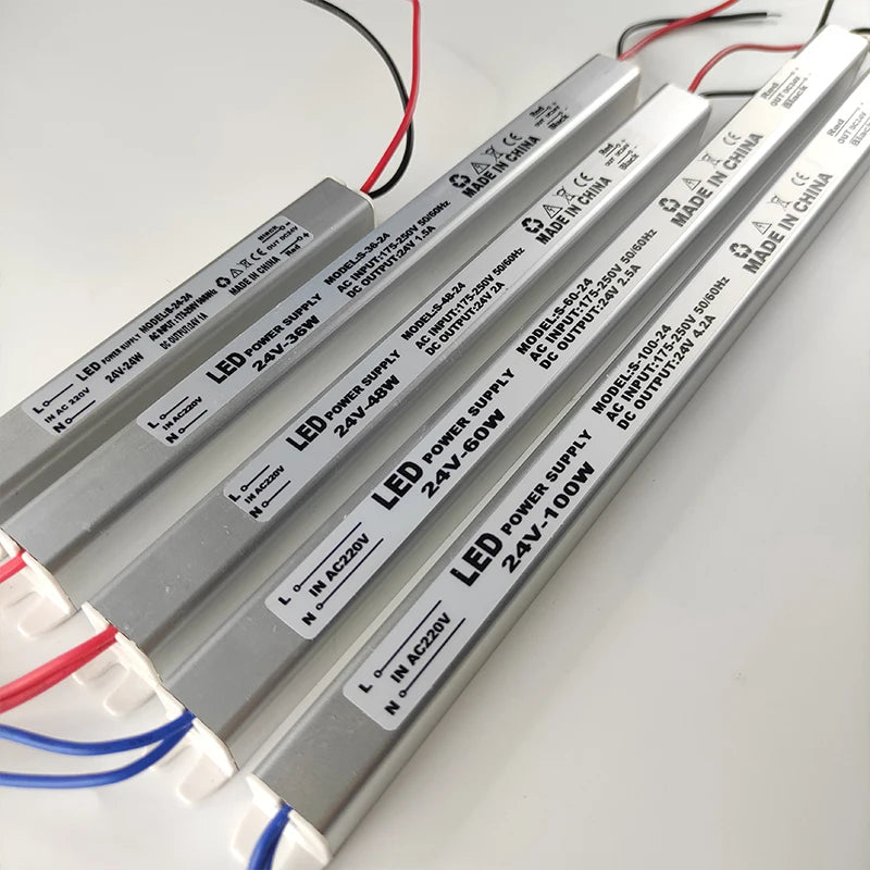 Driver LED de 12 V ou 24 V, 24–100 W