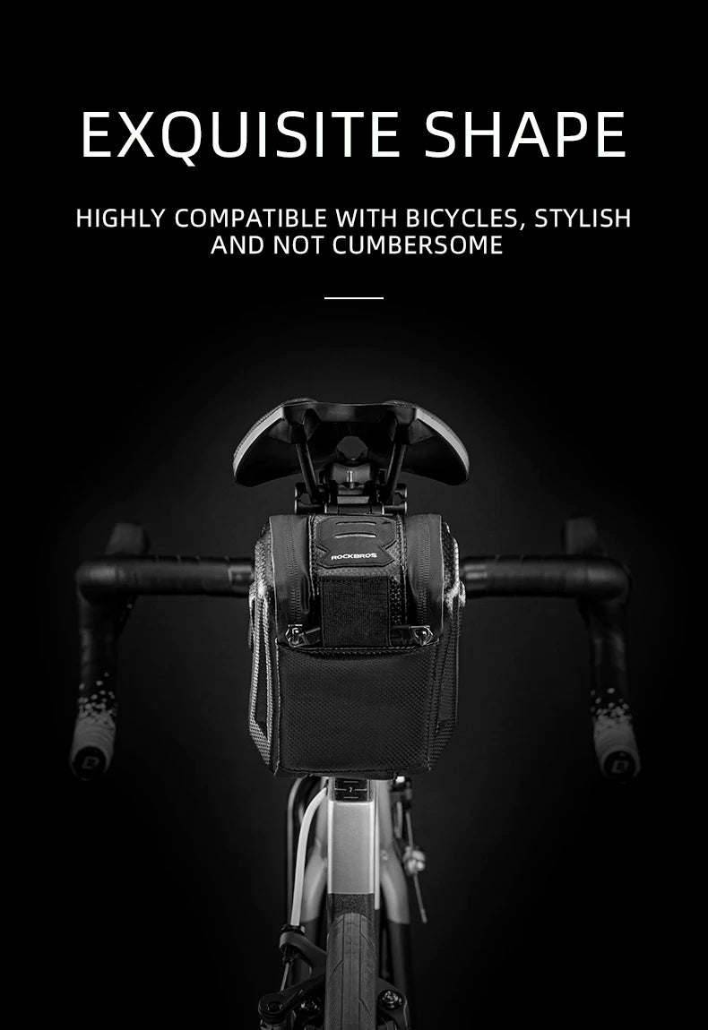 1.7L Waterproof Bicycle Rear Seat Bag