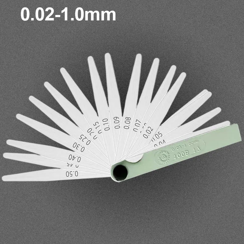 Metric Feel­er Gauge, 17 ostrzy, 0,02–1,00 mm
