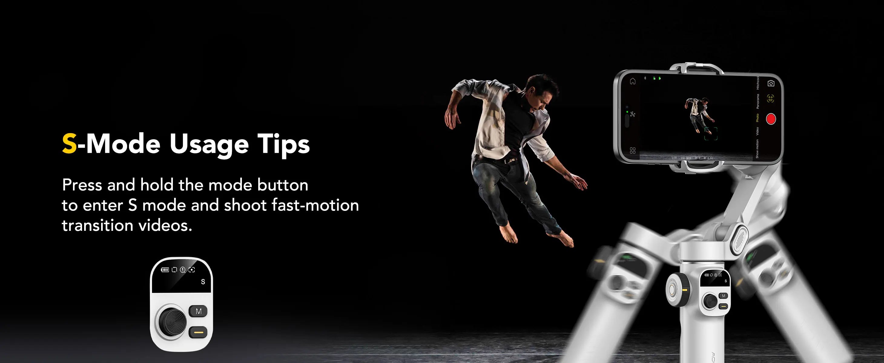 AOCHUAN Smart X2 chytrý smartphone 3osý stabilizátor gimbalu