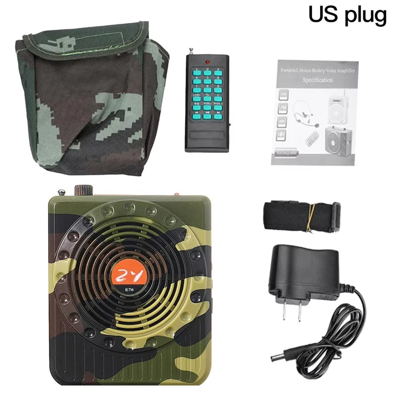 E76  Professional Small Size Sound Amplifiers Decoy Calling Speaker Hunt Tool Remote Remote Control Amplifier Sound Amplifiers