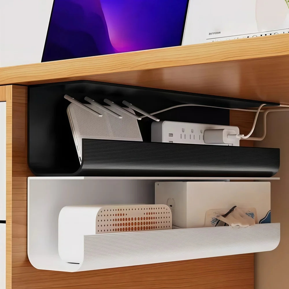 Adhesive Under-Desk Cable Tray
