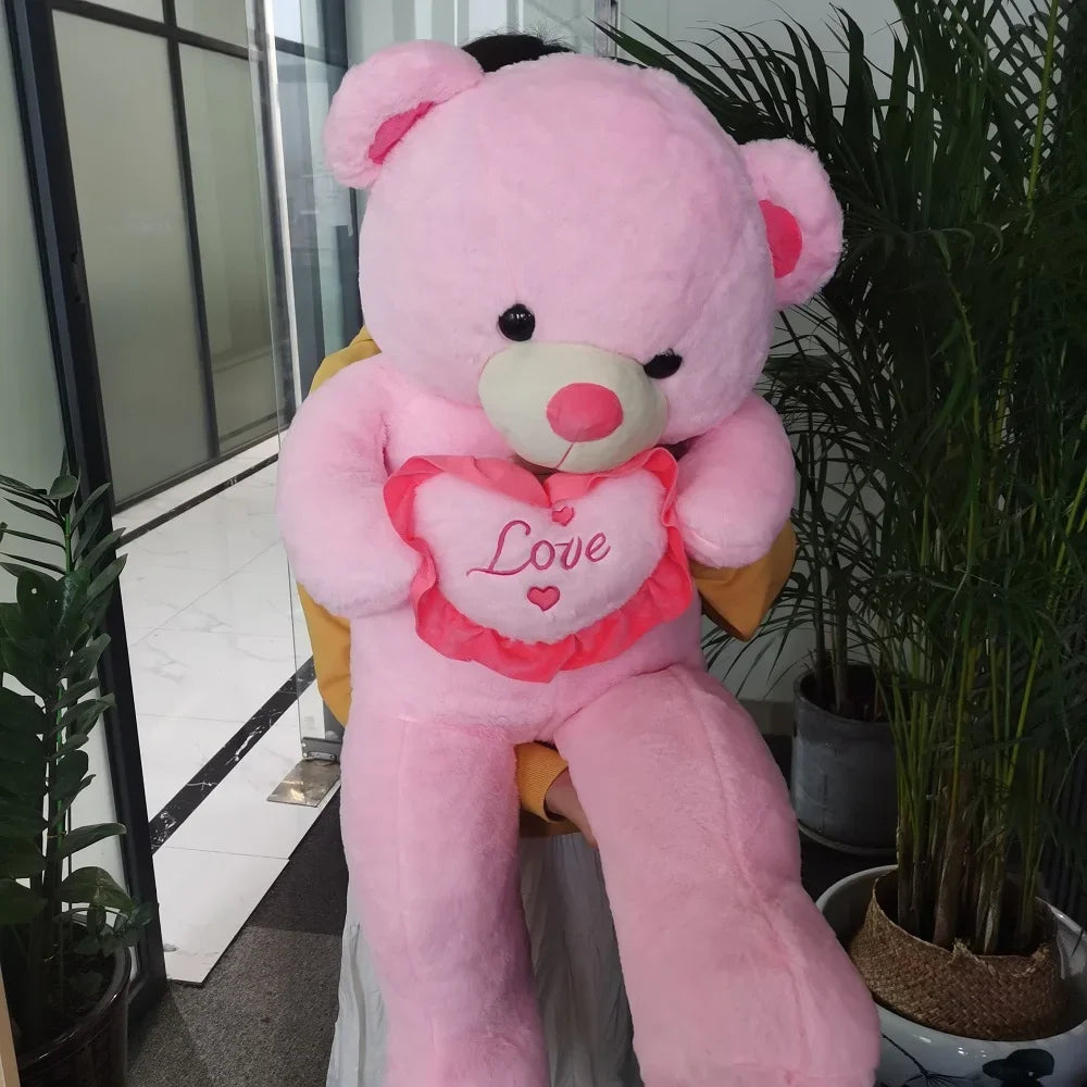 80/100Cm Big LOVE Plush Toy Bear Giant Stuffed Animals Birthday Gifts Soft Pillow Dolls Grilfriend Girls Wife kids Children 