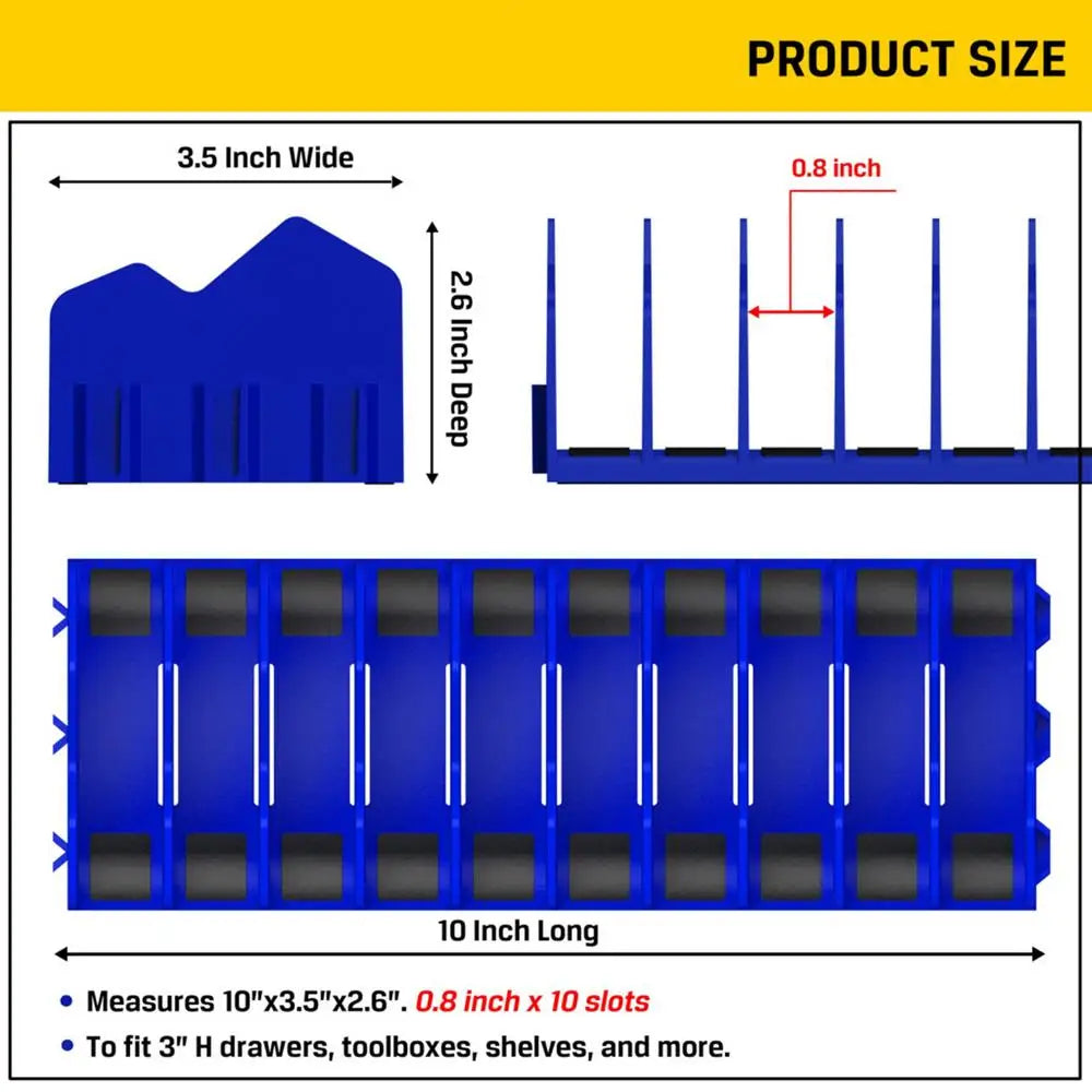 10-Slot Plier Organizer Rack