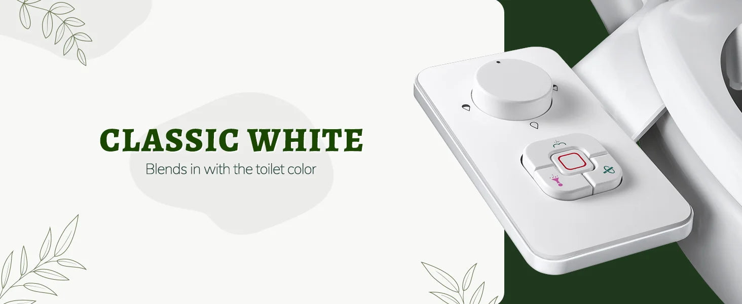 Ultra‑Thin Bidet Toilet Seat Attachment with Dual Nozzles
