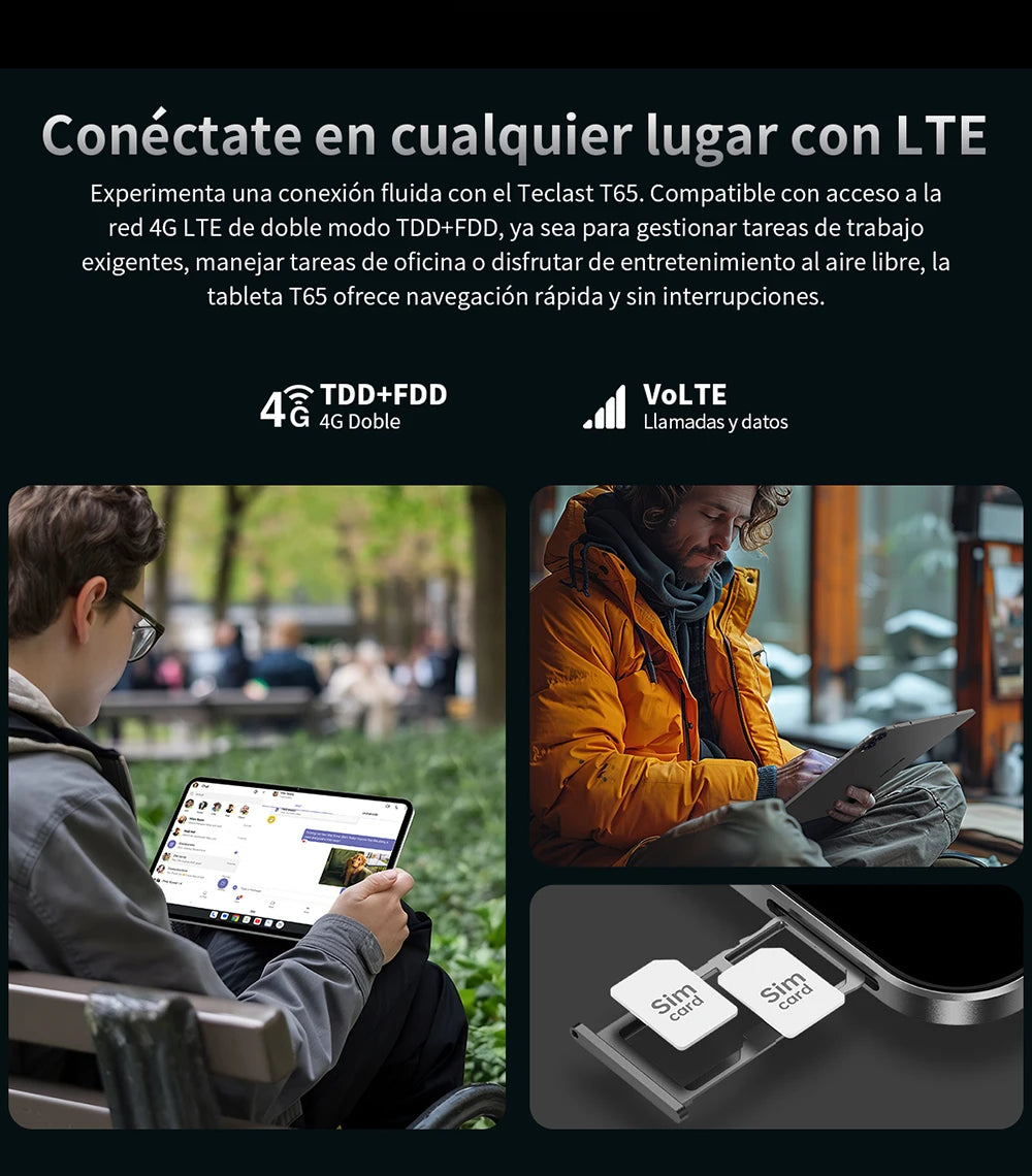 Teclast T65 Tablet Android 16 con Display 13,4" 120Hz