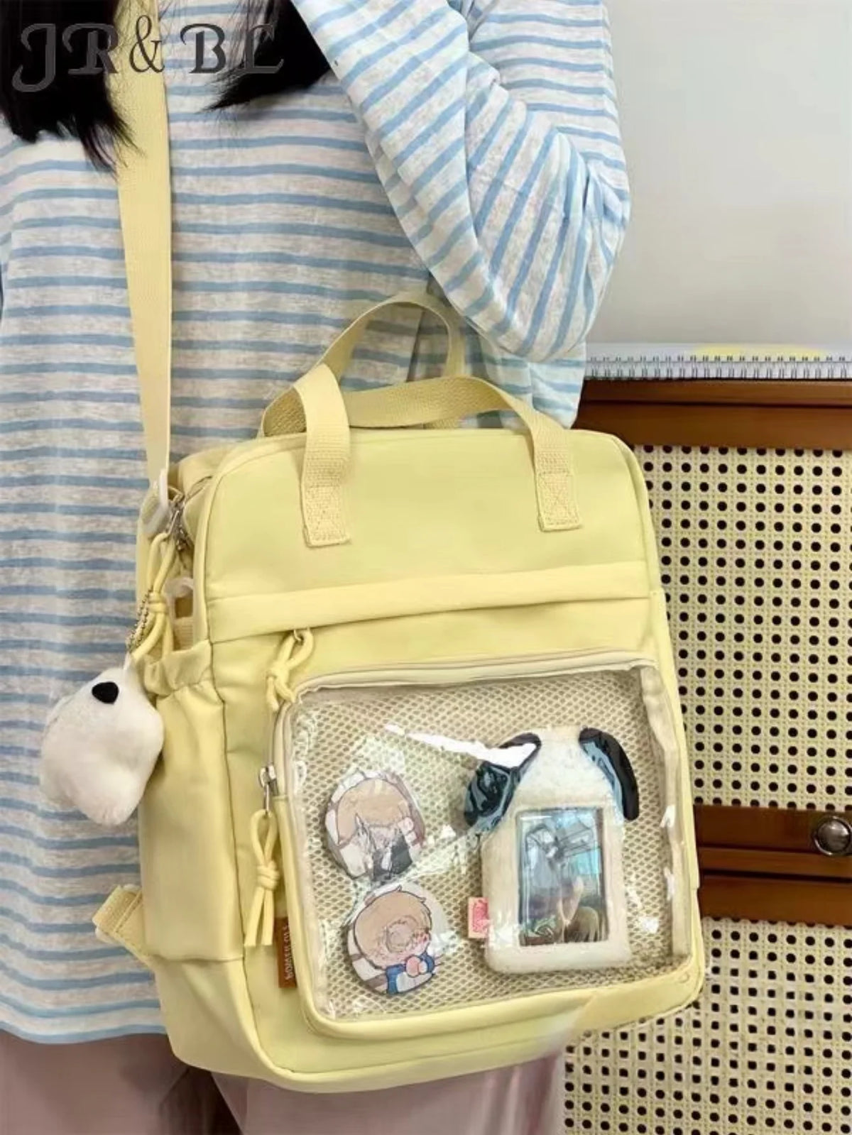 Japansk itaväska i tre modeller, skolryggsäck för kvinnor och tonårsflickor, transparent axelväska, nya Lolita-crossbodyväskor och tygväskor