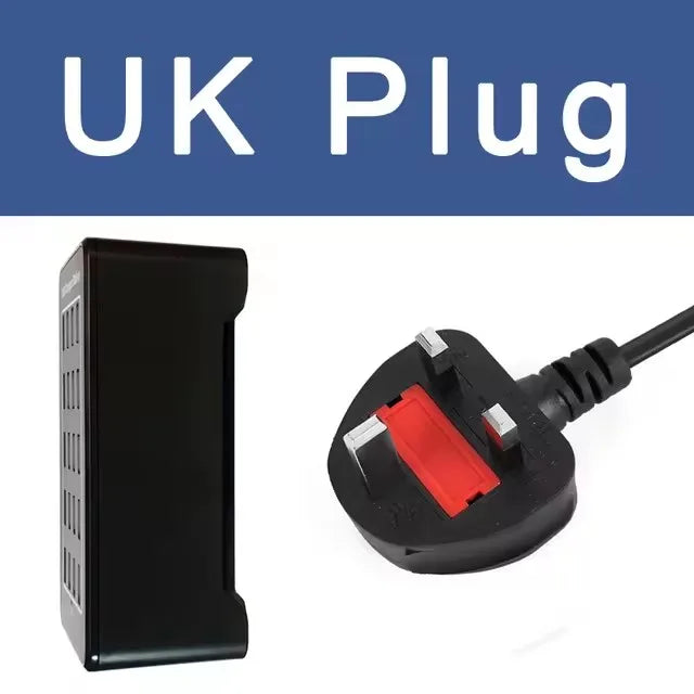 Multiport USB-A Charging Station, 10–30 Ports, 5V Output