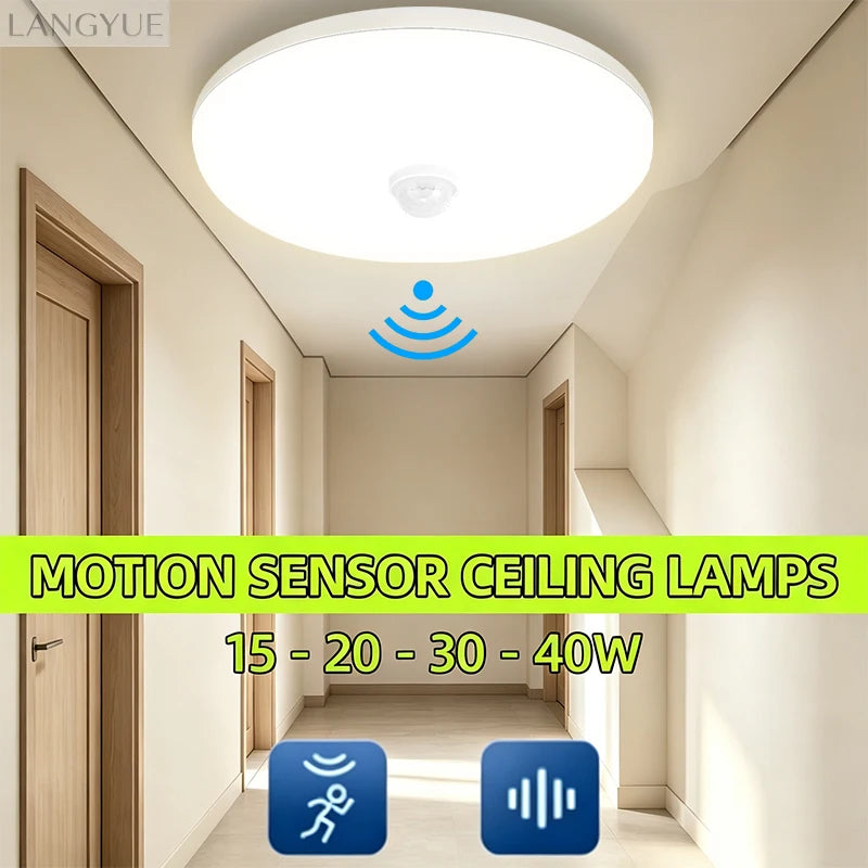 Motion-Sensor LED Ceiling Light