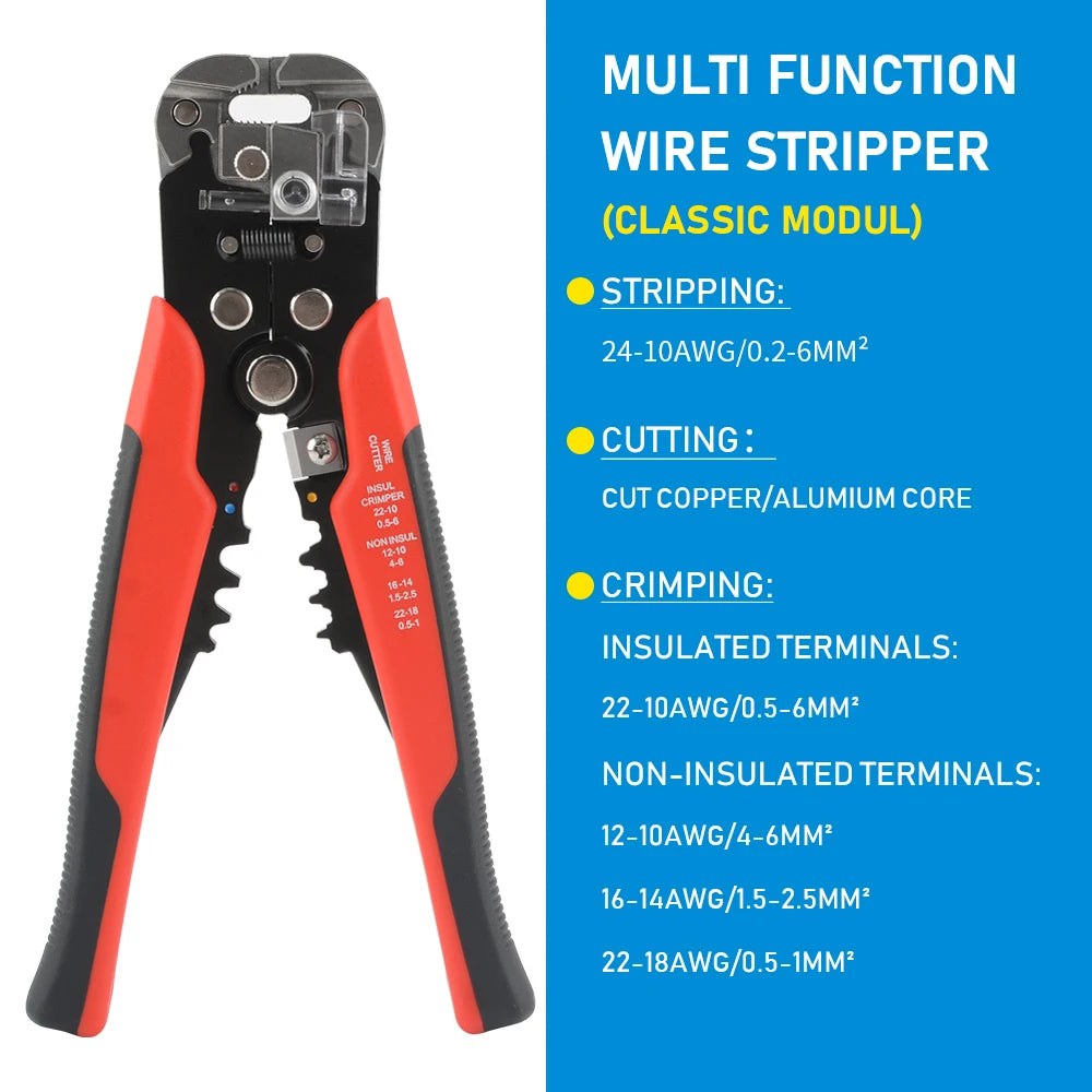 Multifunction Wire Stripper, Cutter and Crimper