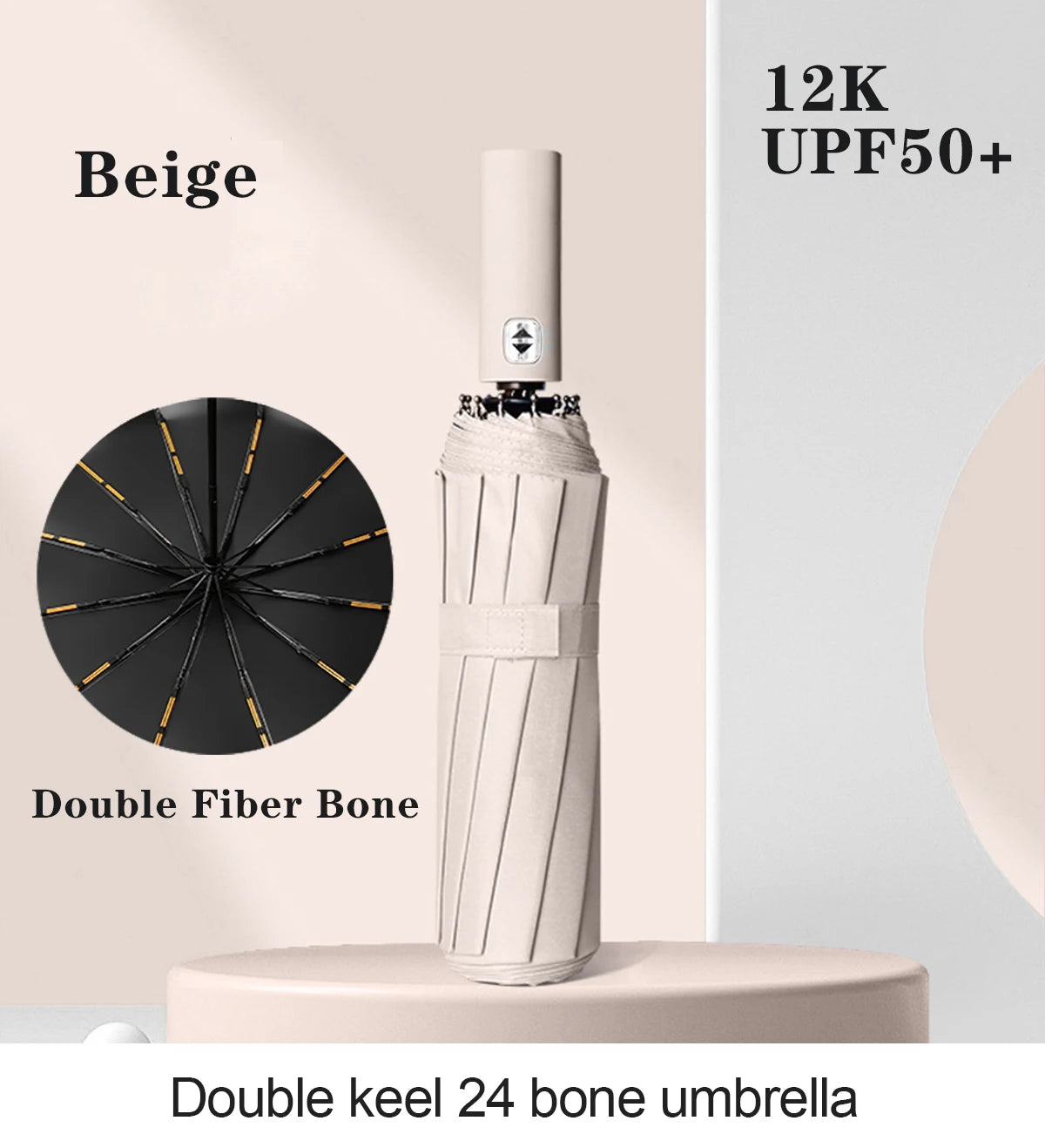 Windproof Double Layer Fully Automatic Resistant Umbrella 