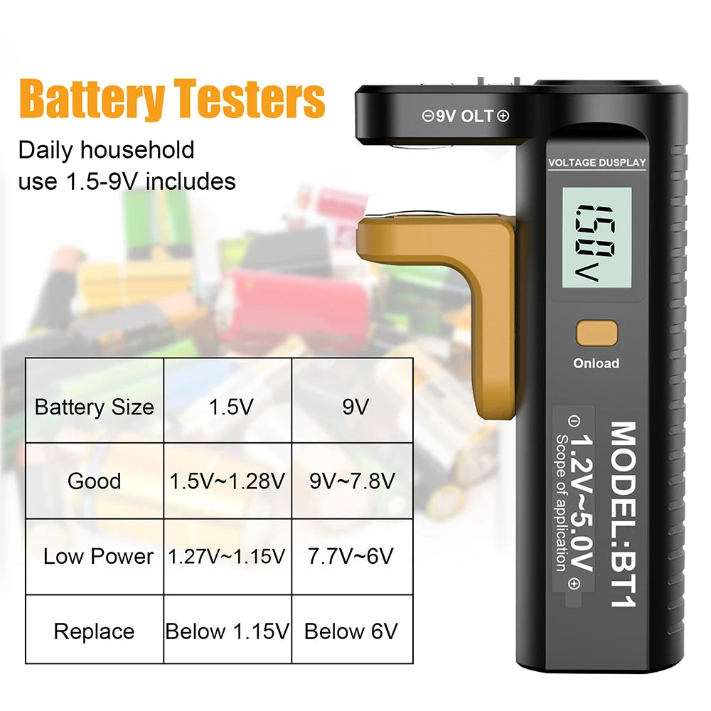 Testador de pilhas domésticas BT-1