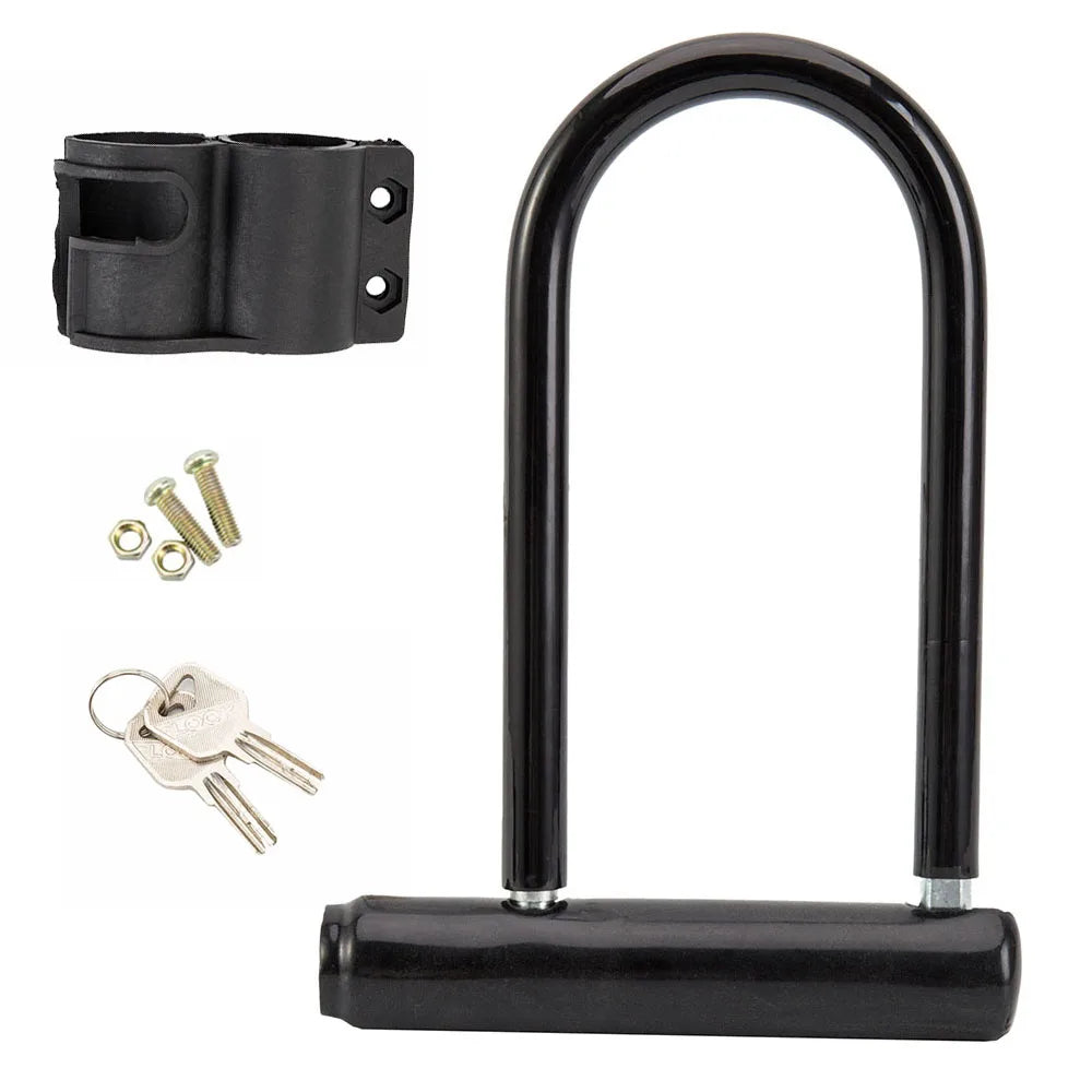 Metal U-Lock for Bicycles and Scooters with Two Keys
