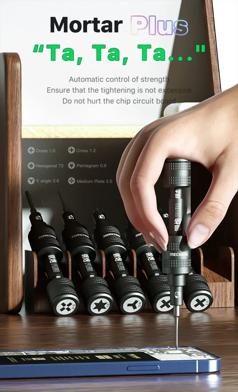 Precision Manual Screwdriver - Tip Options
