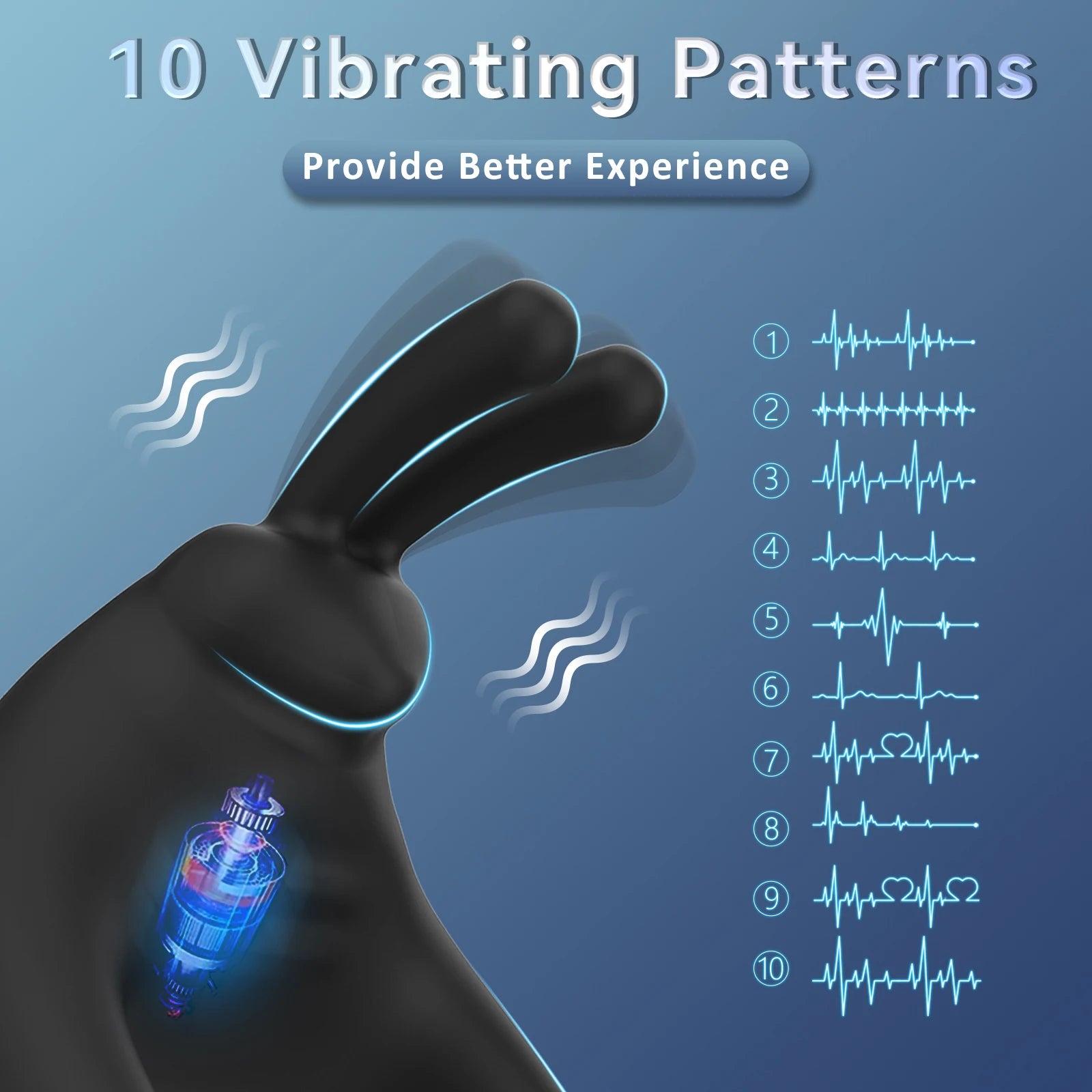 Remote Control Vibrating Ring for Couples Stimulation and Control