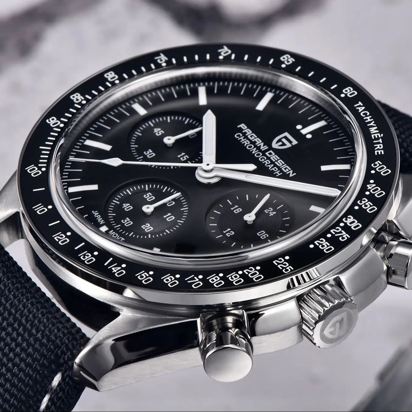 Pagani Design PD-1701 Moon Chronograph Quartz Watch 100M