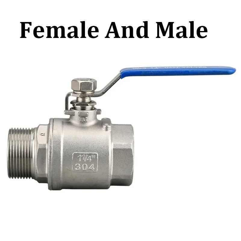 316 Stainless Steel 2P Ball Valve for Water, Gas, and Oil Systems