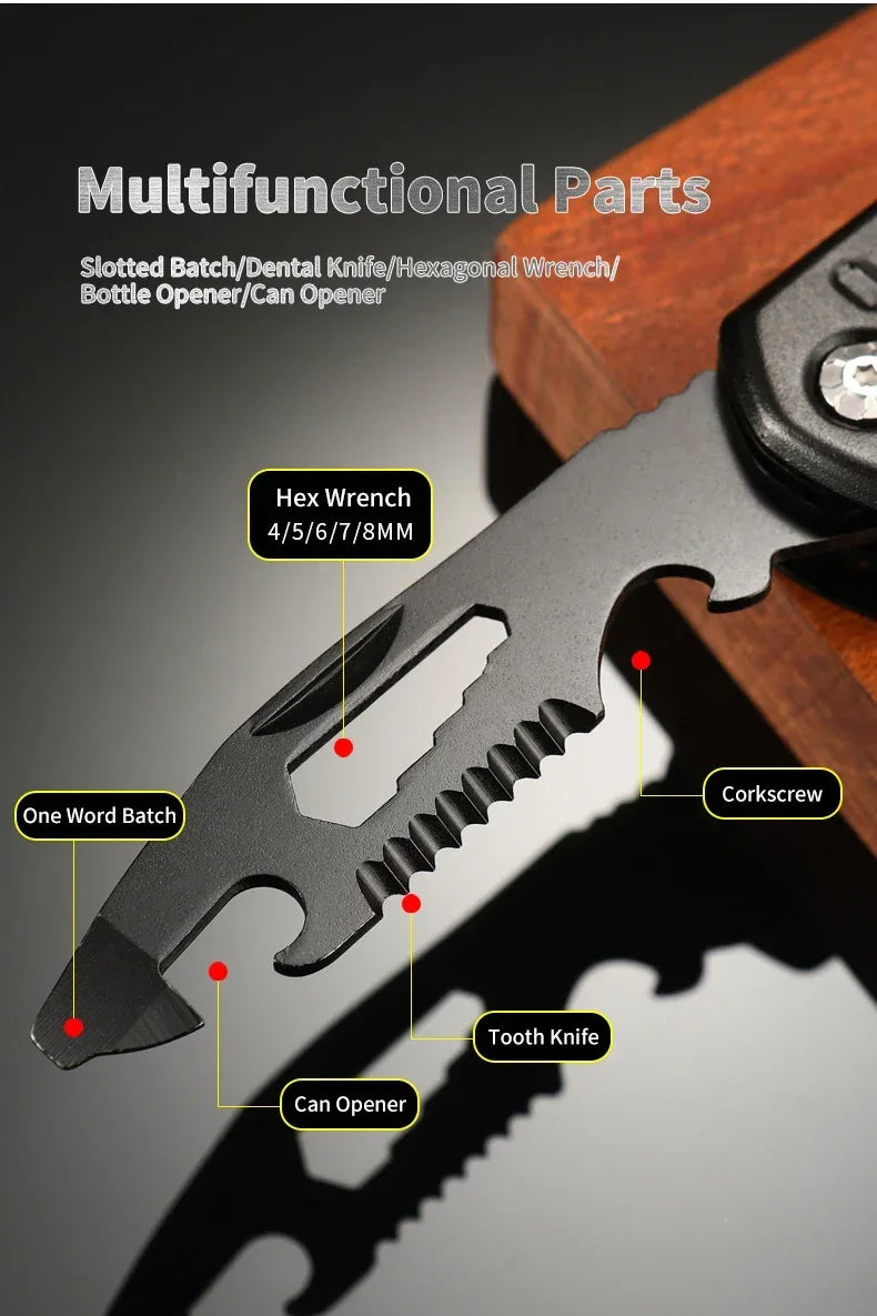 Hammer, Wrench and Pliers Multitool with Sheath