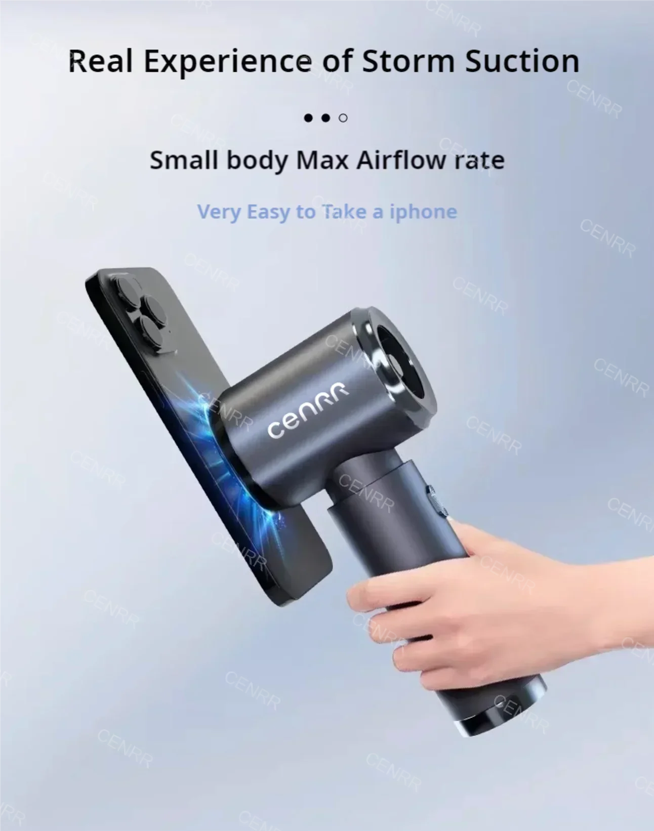 CENRR 210000PA Mini Car Vacuum Cleaner Wireless Powerful Vacuum Car Cleaner Handheld Portable Vacuum Cleaner Cleaning Machine 