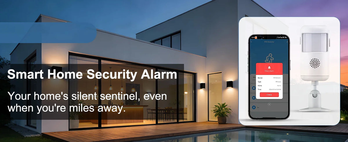 WiFi Infrared Detector DC 5V Tuya Smart Life 4 Alarm Modes PIR Motion Sensor Work With Alexa Google Home Alarm System