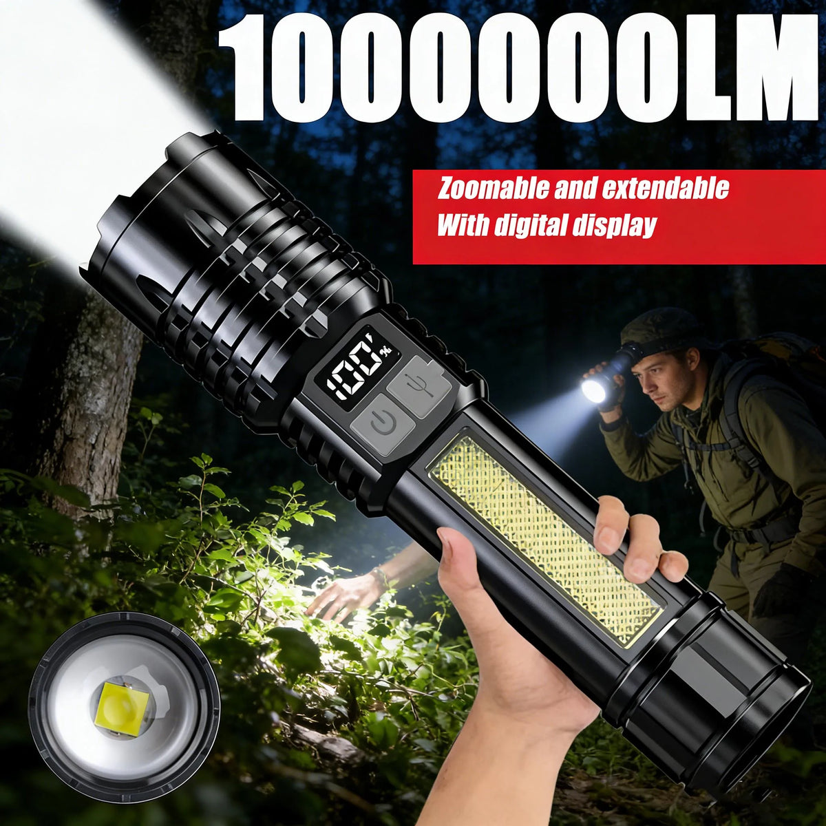 Faro LED ricaricabile in opzioni multipack