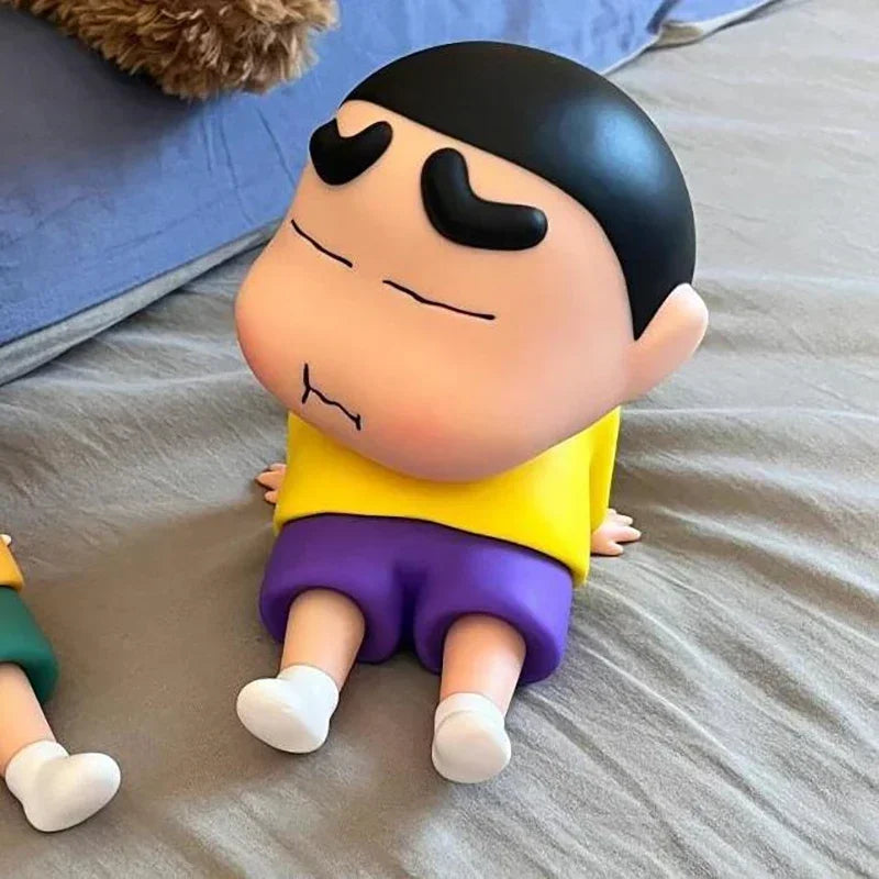 Kawaii Crayon Shin-Chan Boochan Phone Holder Desktop Anime Ornaments Watching Tv Cartoon Phone Support Cute Doll Girls Gifts 