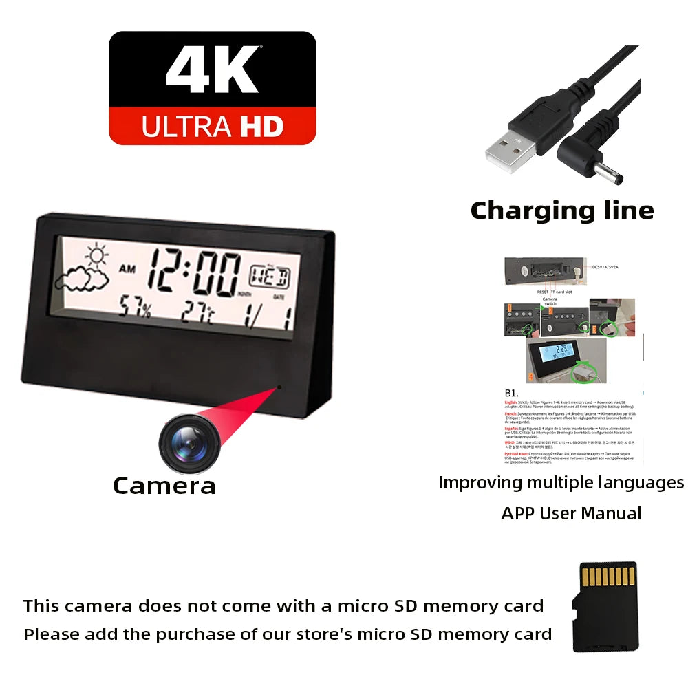 4K Mini WiFi kamera s detekciou pohybu a diaľkovým sledovaním