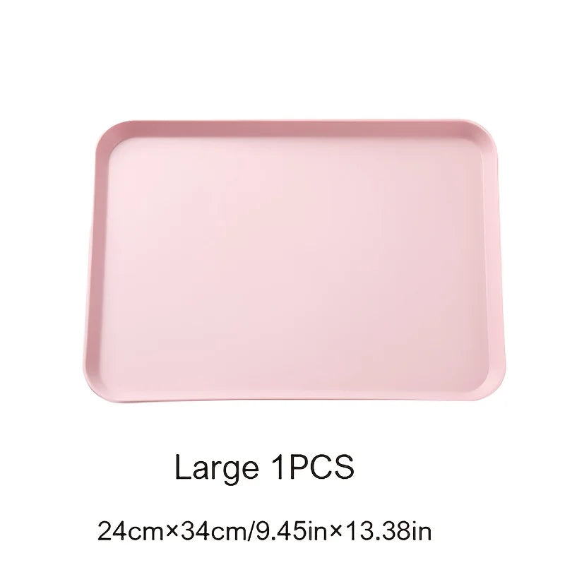 Rectangular Plastic Serving Tray, Small or Large