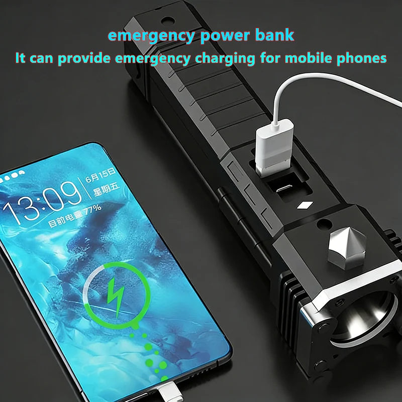 Rechargeable Vehicle Work Light with Glass Breaker