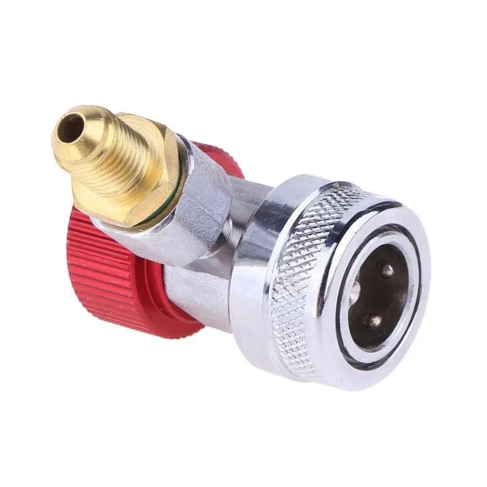 Cilindru adaptor Freon R134a senzor/gaz injector cu conectare reglabilă, furtun adaptor degajare rapidă, instalație aer condiționat