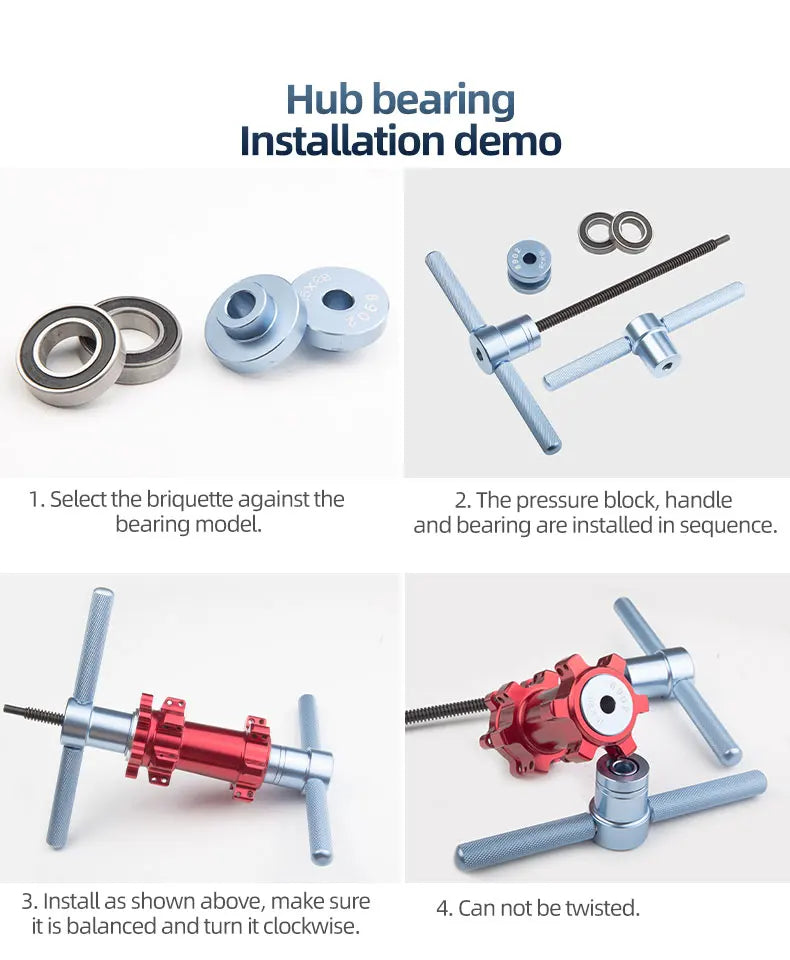 Bicycle Bearing Press Set