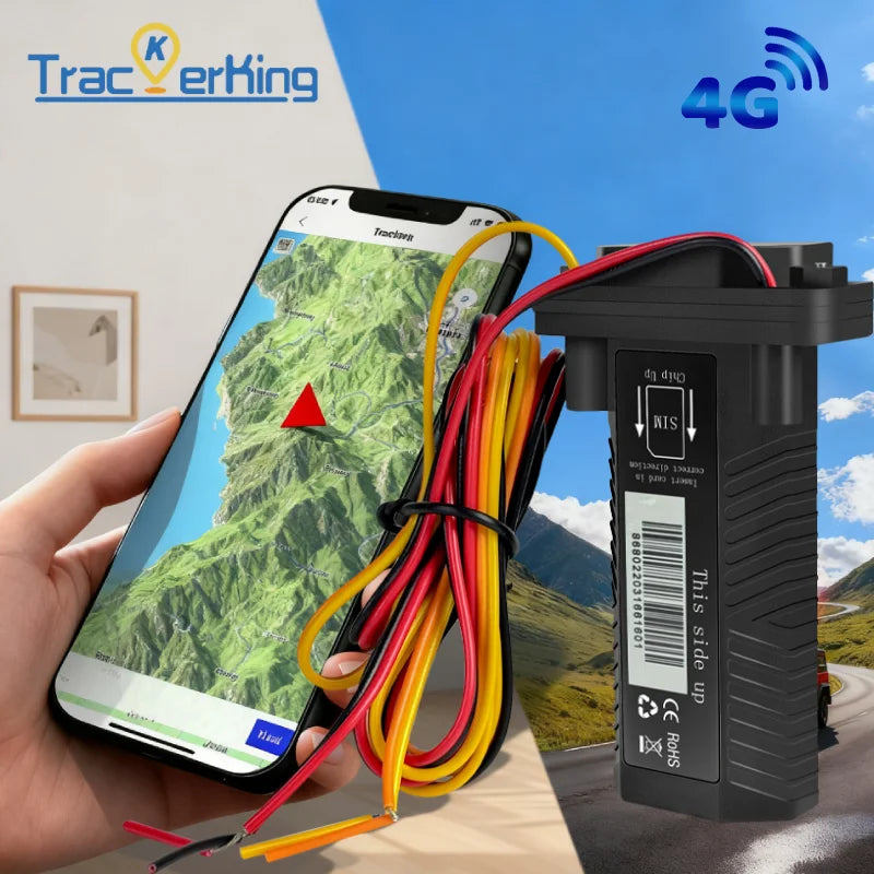 TrackerKing Vehicle Car Motorcycle GPS Tracker Oil-Cut ACC ALARM Android IOS APP J16/EC33