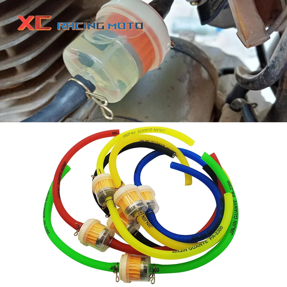 Scooter Motorcycle Moped Scooter Dirt Bike Universal 6mm ATV Fuel Filter Motorcycle Gasoline Gas Fuel Gasoline Oil Filter 