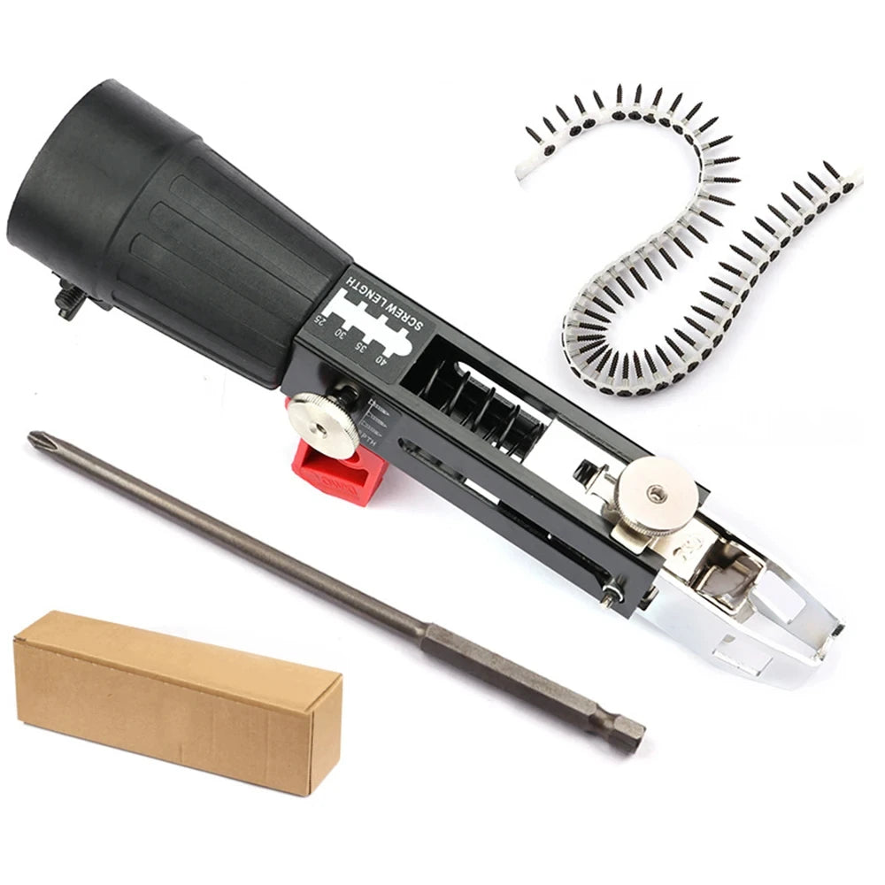 Auto-Feed Screwdriver Attachment for Compatible Drills